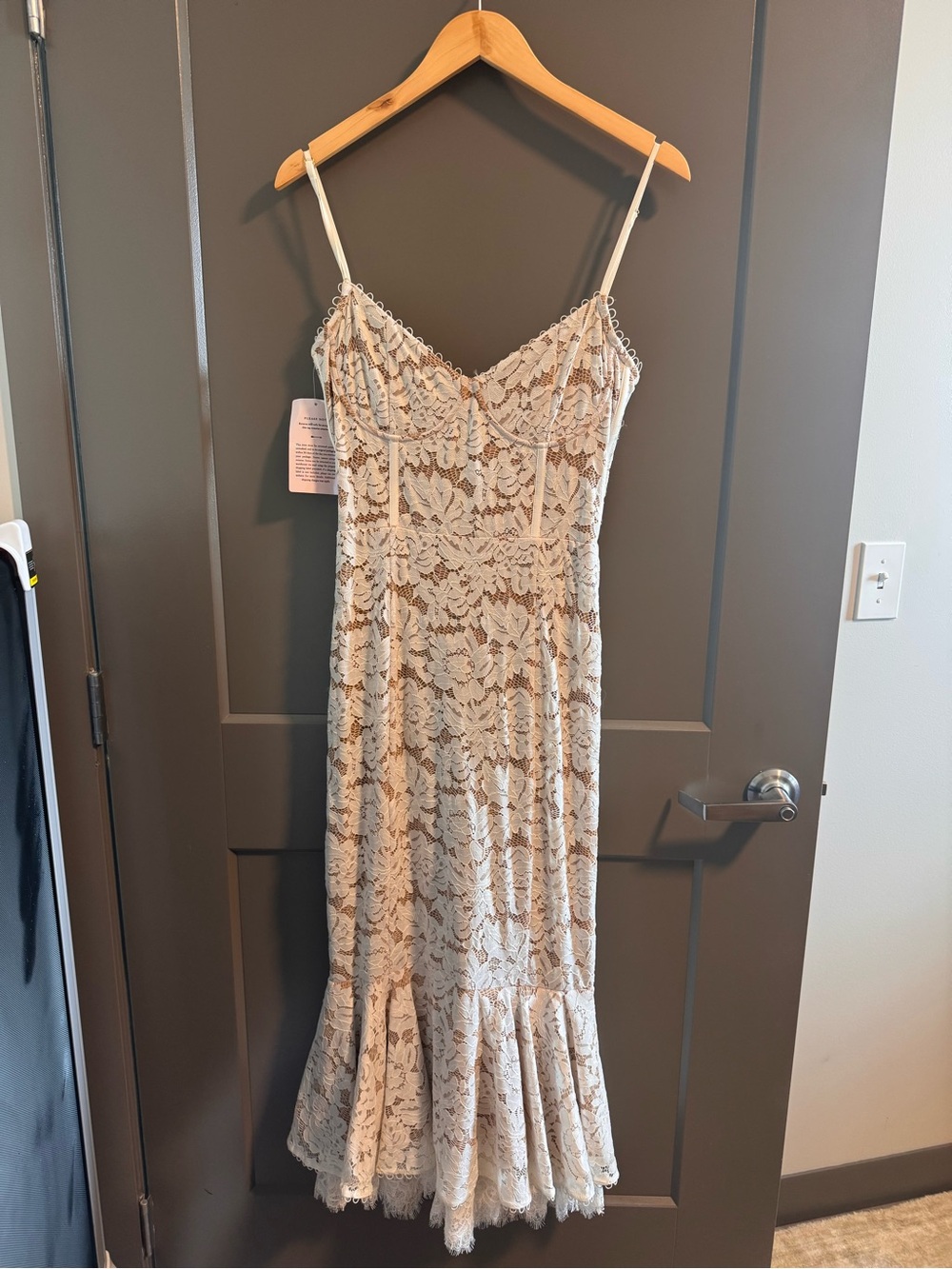 BHLDN Ivory Lace Slip Wedding Dress
